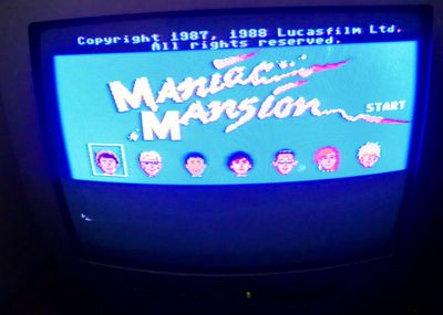 There it is - Maniac Mansion! (photo by Old School Game Blog)