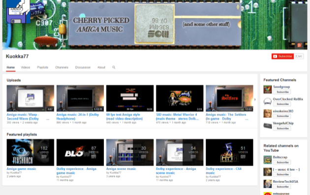 Amiga music for headphones (screenshot by Old School Game Blog)