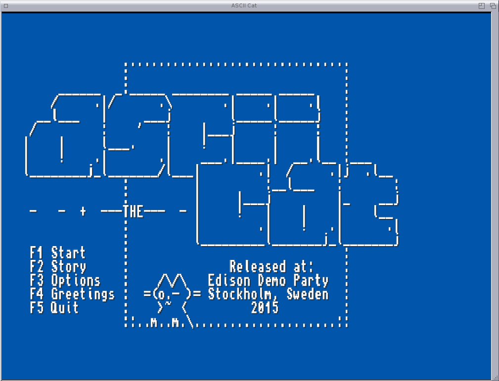 Ascii_the_Cat_demo_main_menu