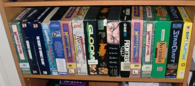 Some games from my collection (photo by Old School Game Blog)